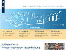 Tablet Screenshot of kiw-instandhaltung.de